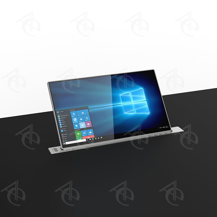 19" plasseffektiv motorisert LCD-skjerm for konferansebord